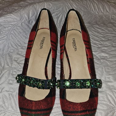Escarpins Tartan Strass ESSENTIEL pointure 39