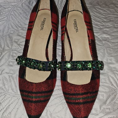 Décolleté tartan con strass ESSENTIEL taglia 39