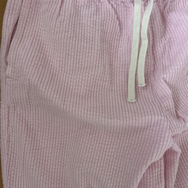 Pantaloni in velluto a coste rosa baby American Vintage
