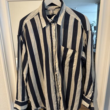 Camicia oversize in lino