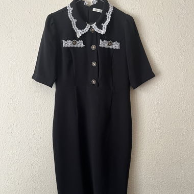 Vintage Adela Black Dress