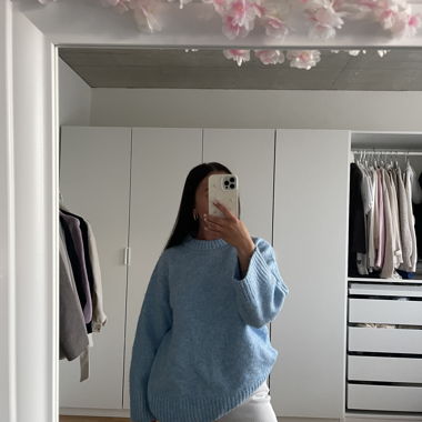Maglione in maglia blu