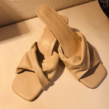 Beige Strap Sandals