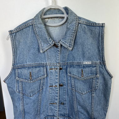 Gilet in jeans Bill Blass, taglia S