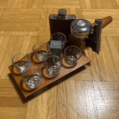 Likör-Set mit Flachmann