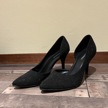Escarpins noirs strass