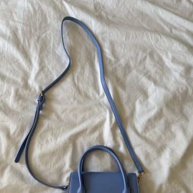 Blaue mini Tasche