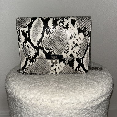 Python-print shoulder bag