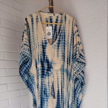 Boho-Chic Tie-Dye Kaftan – Free Size 