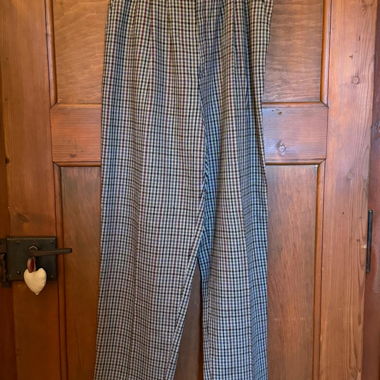Pantalon de costume vintage à carreaux baggy 