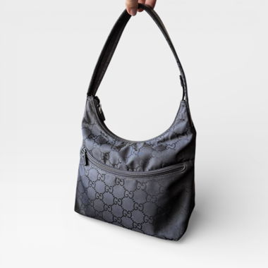 100% Original GUCCI Tasche Schultertasche Schwarz