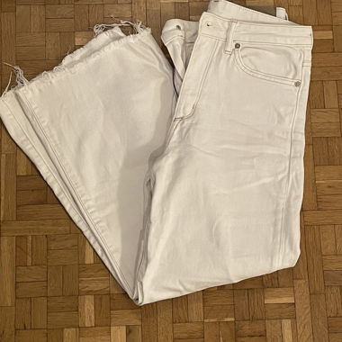 Weisse Wide Leg Hose