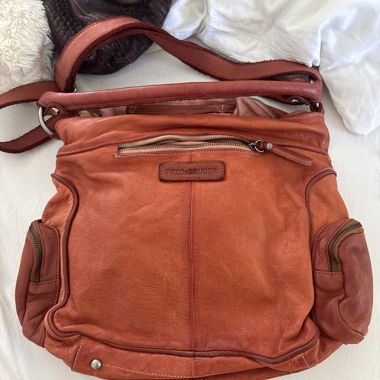 Borsa in pelle Fredsbruder