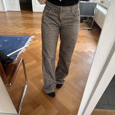 Jeans léopard Gr. 38