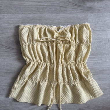 Yellow Summer Tube Top 