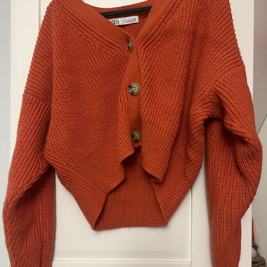 Cardigan arancione Zara