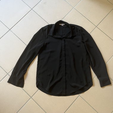 Black Chiffon like shirt