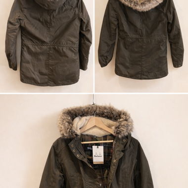 Parka Barbour da donna con cappuccio in ecopelliccia