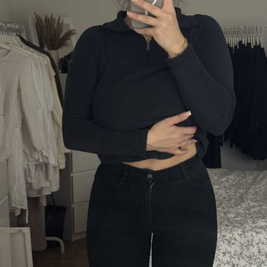 ZARA skinny high waist jeans, black 36 / schwarz 