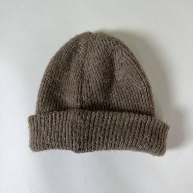 Braune Strickmütze