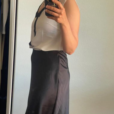 Jupe en satin Ralph Lauren