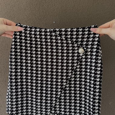 Patterned Mini Skirt