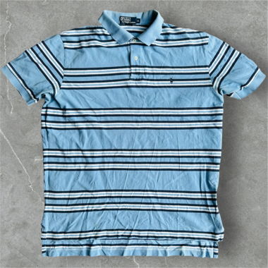 VINTAGE RALPH LAUREN POLOSHIRT GESTREIFT -GR. XL-