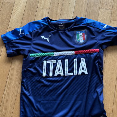 Puma Italy Kids Football Jersey blue Sz. 164