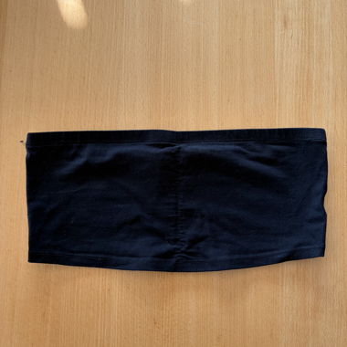 Schwarzes Bandeau-Top