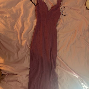 Abito maxi rosa H&M
