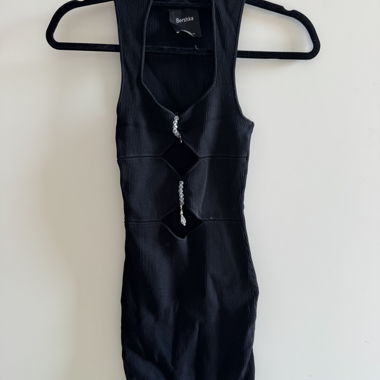 Robe noire Bershka