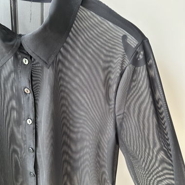 Black transparent blouse