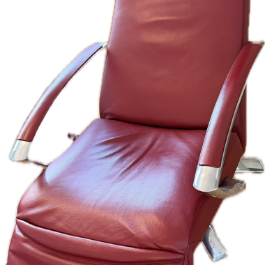 Red Relax Leather Armchair