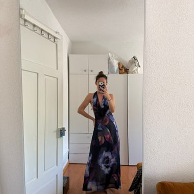 Langes Maxikleid mit Print