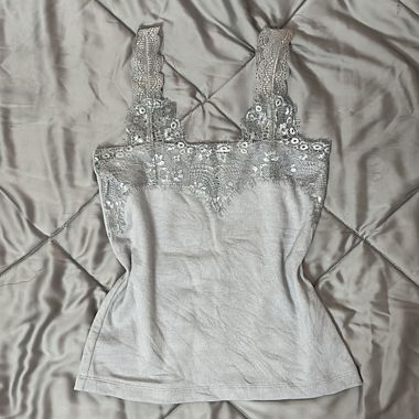 vintage japonais : camisole grise