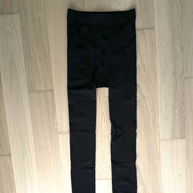 Gefütterte Strumpfhose schwarz