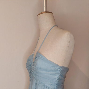 blaues Maxi Kleid