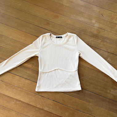 Ribbed Long-Sleeve Shirt