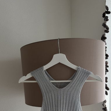H&M Glitzertop silber, Grösse S