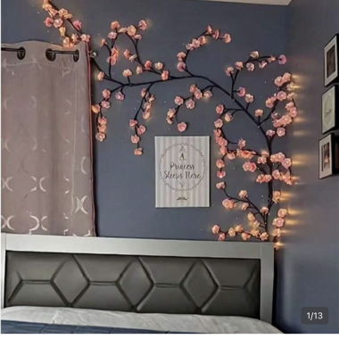 Luci LED con fiori di ciliegio