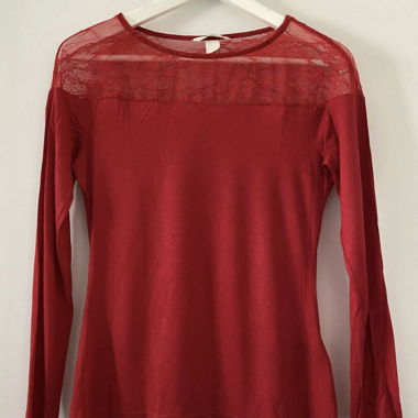 Two Long-Sleeve Shirts red/black