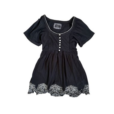 Babydoll-Coque Tunika-Oberteil Kleid Hemd Vintage