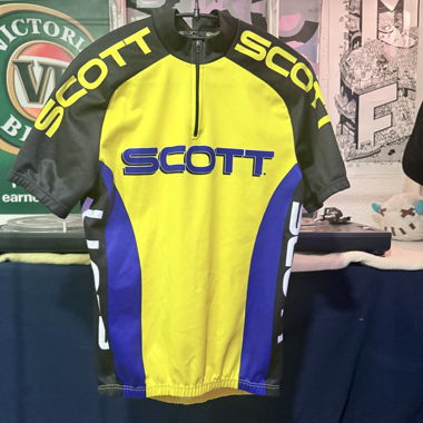 SCOTT cycling jersey yellow and black