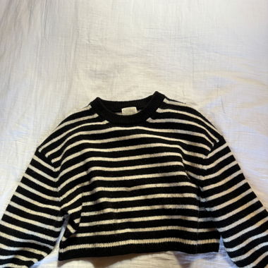 strickpullover gestreift