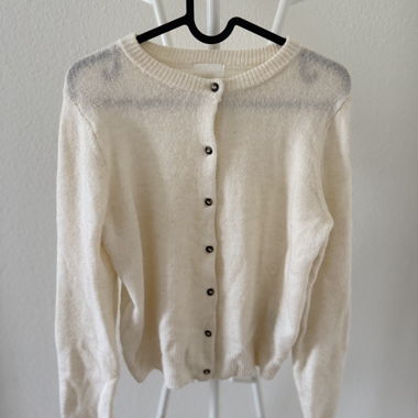 Weisse Strickjacke H&M 