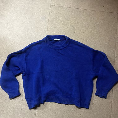 Pull tricot bleu