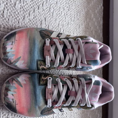 Floral Adidas Torsion Sneakers