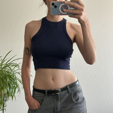 Top blu navy H&M