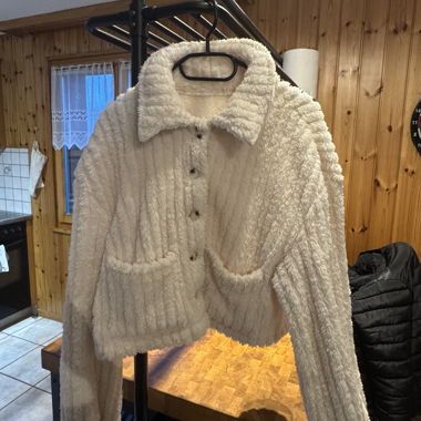 Beige Sherpa Jacket
