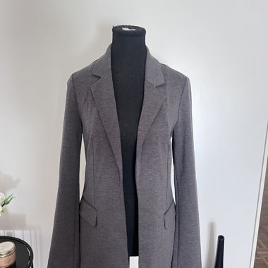 Blazer in jersey grigio